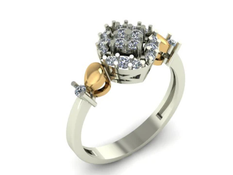 Fashion ring for daimonds 3D Model