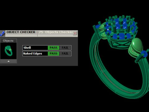 Fashion ring for daimonds 3D Model