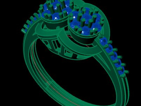 Women ring Model 3D