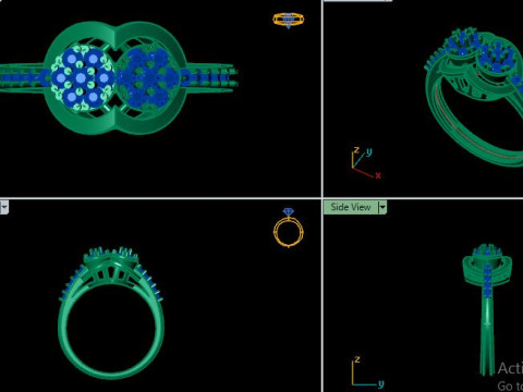 Women ring Model 3D