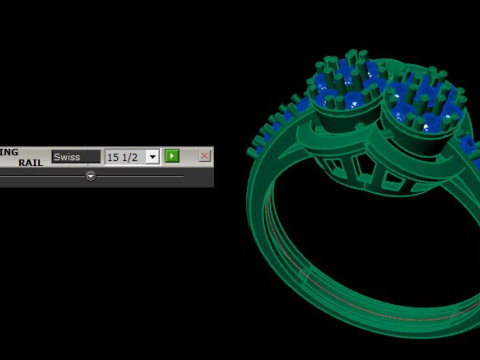 Women ring Model 3D