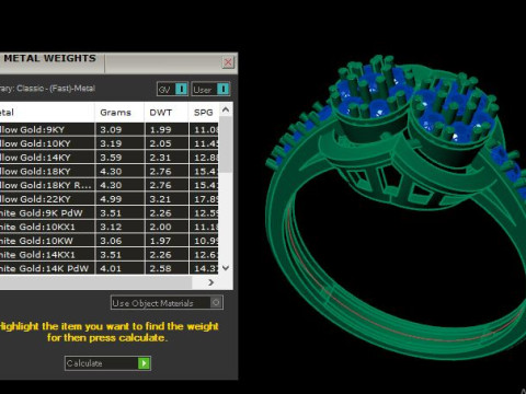 Women ring Model 3D
