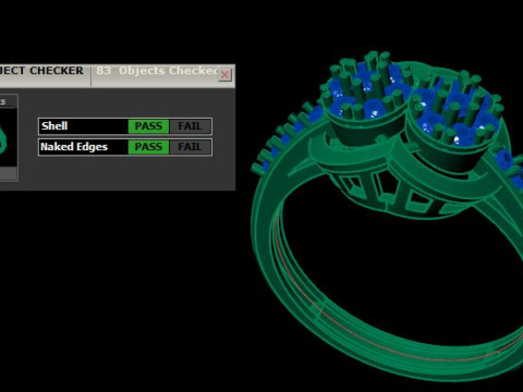 Women ring Model 3D