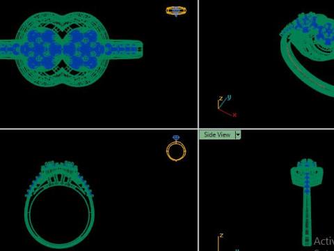 Women ring Model 3D