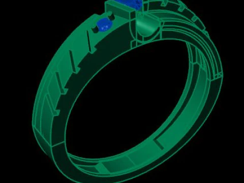 M&auml;nner klingeln 3D Modell