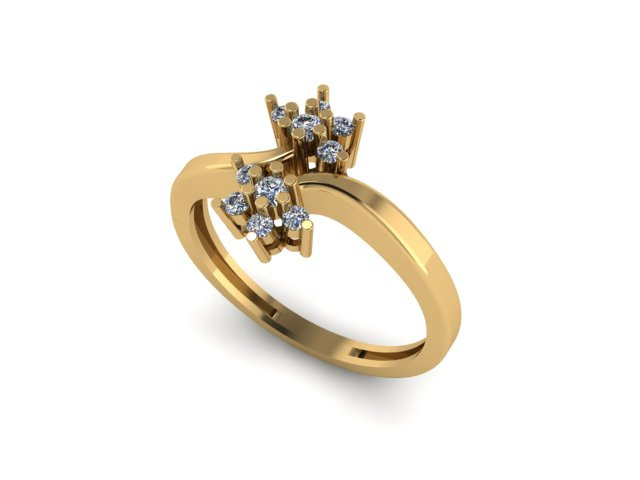 Fancy ring Model 3D .c4d .max .obj .3ds .fbx .stl .blend 