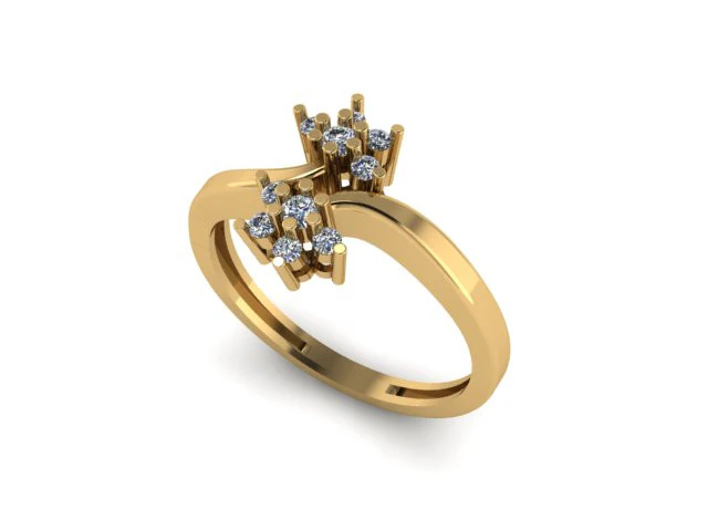 Fancy ring 3D Model .c4d .max .obj .3ds .fbx .stl .blend 