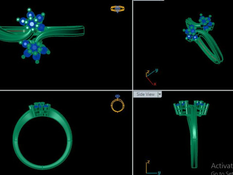 Fancy ring Model 3D