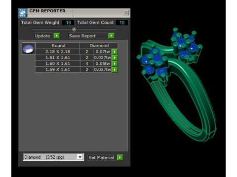 Fancy ring Model 3D