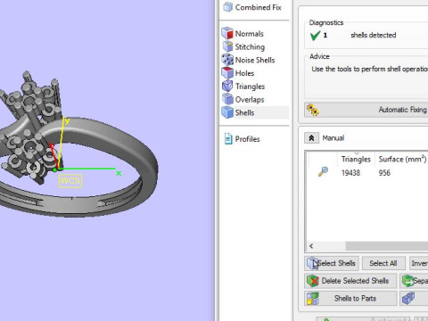 Fancy ring Model 3D