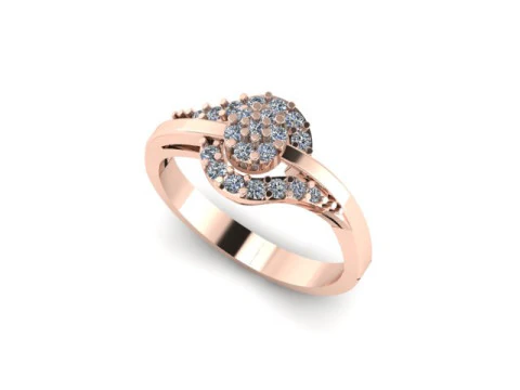 Fancy ring for dimonds 3D Model