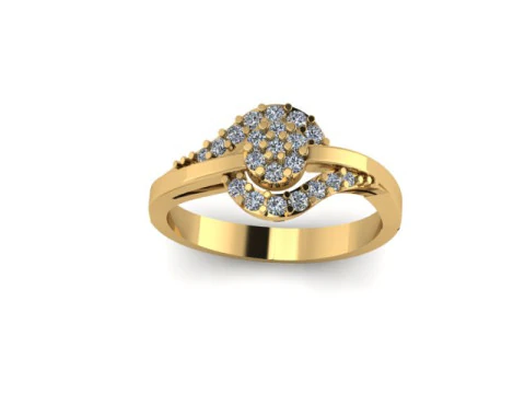 Fancy ring for dimonds 3D Model