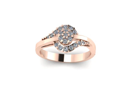 Fancy ring for dimonds 3D Model