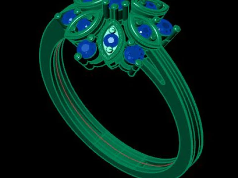 Daimond ring 3D Model