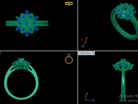 Daimond ring 3D Model
