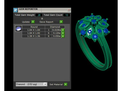 Daimond ring 3D Model