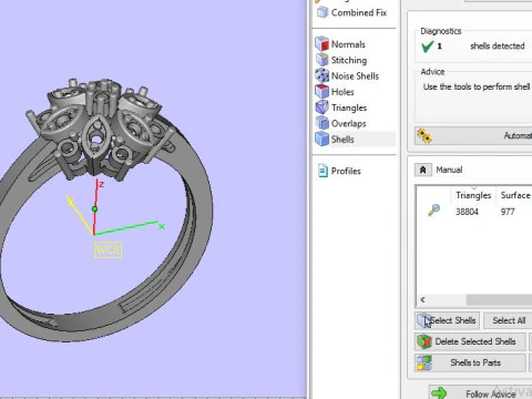 Daimond ring 3D Model
