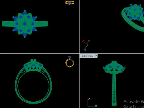 Daimond ring 3D Model