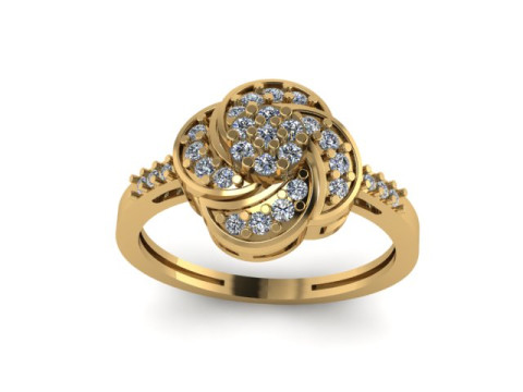 Engagement ring for daimonds Modèle 3D