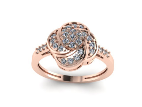 Engagement ring for daimonds Modèle 3D