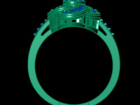 Engagement ring for daimonds Modèle 3D