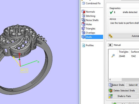 Engagement ring for daimonds Modèle 3D