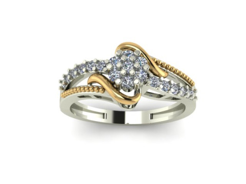 Engagement ring Model 3D