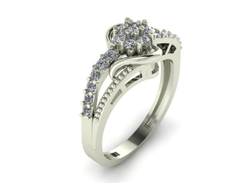 Engagement ring Model 3D