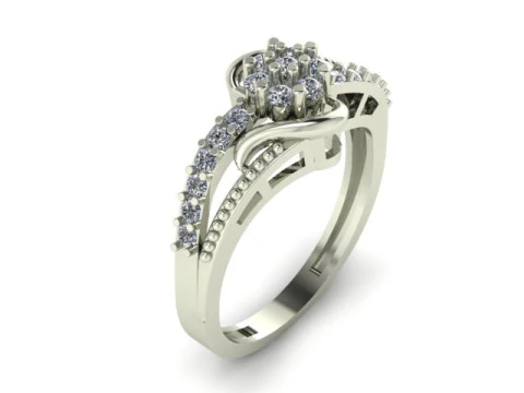 Engagement ring 3D Model