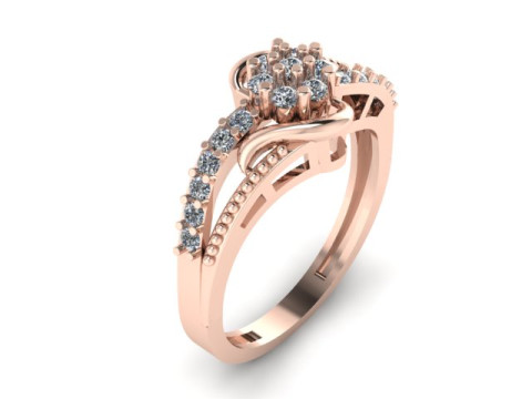 Engagement ring Model 3D