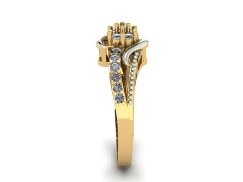 Engagement ring Model 3D
