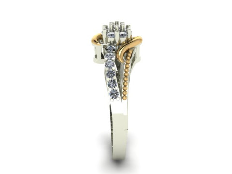 Engagement ring Model 3D