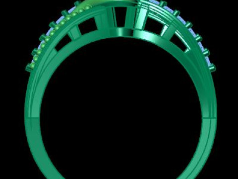 Engagement ring Model 3D