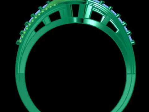 Engagement ring 3D Model