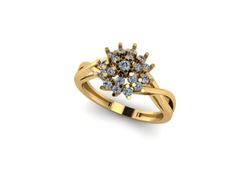 Fancy wedding ring for daimonds 3Dモデル