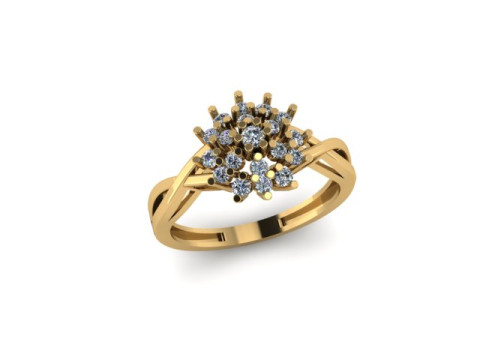 Fancy wedding ring for daimonds 3Dモデル