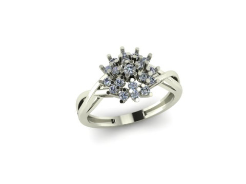Fancy wedding ring for daimonds 3Dモデル