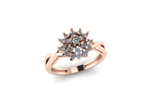 Fancy wedding ring for daimonds 3D Model