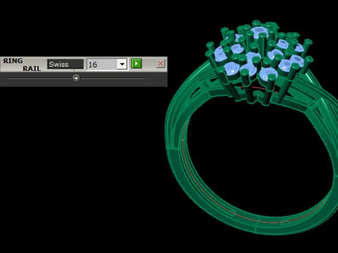Fancy wedding ring for daimonds 3Dモデル