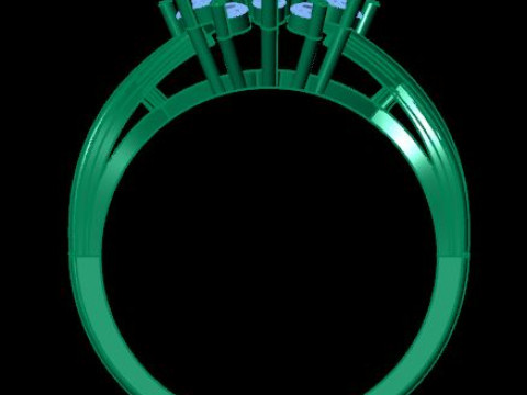 Fancy wedding ring for daimonds 3Dモデル