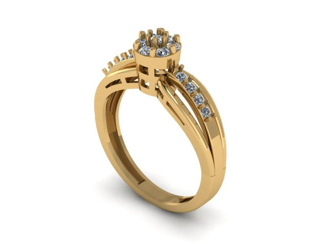 Wedding ring 3D Model .c4d .max .obj .3ds .fbx .stl .blend 