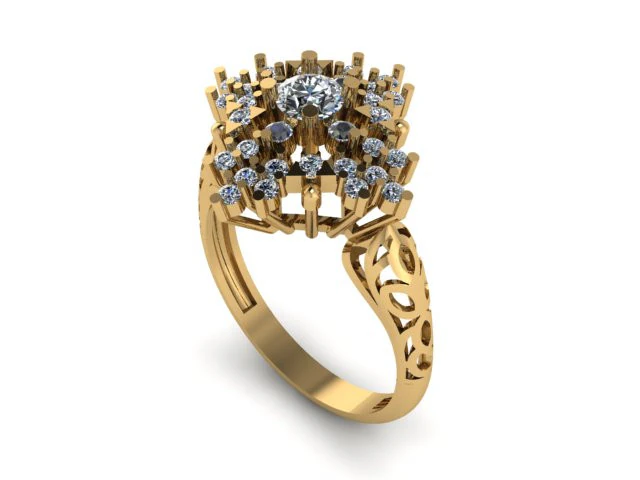 Wedding ring 3D Model .c4d .max .obj .3ds .fbx .stl .blend 