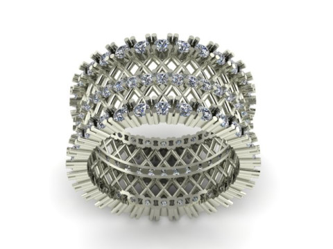 Band ring for daimonds Modelo 3D