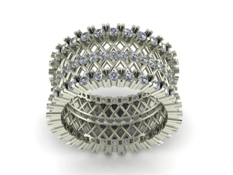 Band ring for daimonds 3D Model