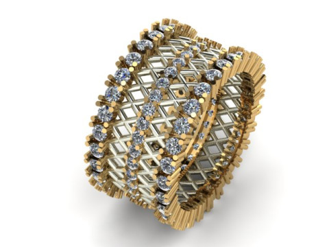 Band ring for daimonds Modelo 3D