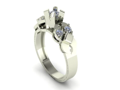 Solitair ring 3D Model