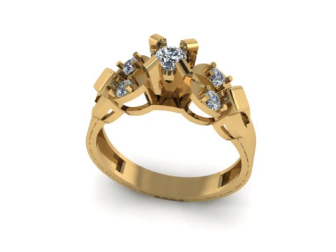 Solitair ring 3D Model