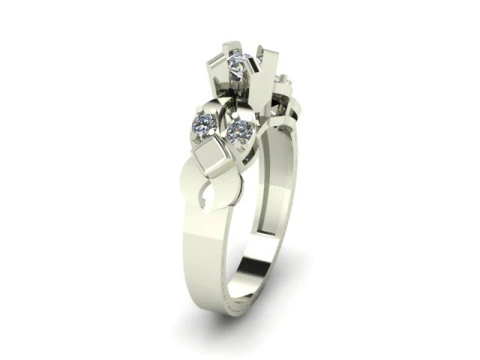 Solitair ring 3D Model