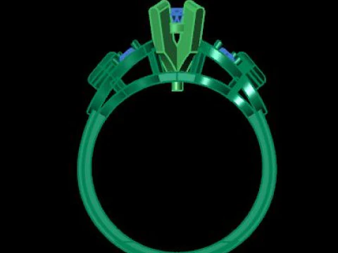 Solitair ring 3D Model