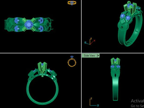 Solitair ring 3D Model